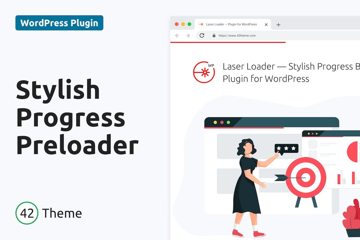 Laser Loader — Stylish Progress Bar Preloader